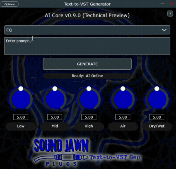 Text-To-VST GUI Demo